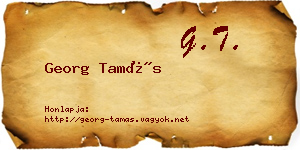 Georg Tamás névjegykártya